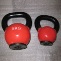 Venta al por mayor 4-32kg vinilo Kettlebell con base de goma